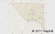 Shaded Relief Map of Xudur (Hudur), lighten