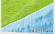 Physical 3D Map of Banaadir