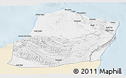 Classic Style 3D Map of Calawla (Alula), single color outside