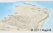 Shaded Relief 3D Map of Calawla (Alula)