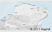 Silver Style 3D Map of Calawla (Alula)