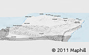 Gray Panoramic Map of Calawla (Alula)