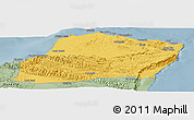 Savanna Style Panoramic Map of Calawla (Alula)