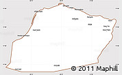 Classic Style Simple Map of Calawla (Alula), cropped outside