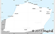 Gray Simple Map of Calawla (Alula)