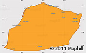 Political Simple Map of Calawla (Alula), cropped outside