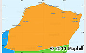 Political Simple Map of Calawla (Alula)