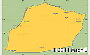 Savanna Style Simple Map of Calawla (Alula), cropped outside