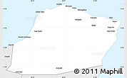 Silver Style Simple Map of Calawla (Alula)
