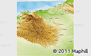 Physical 3D Map of Qandala