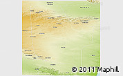 Physical Panoramic Map of Qardho
