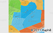 Political Shades 3D Map of Bay