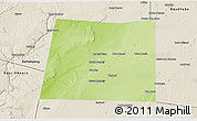 Physical 3D Map of Qansax Dheere, shaded relief outside