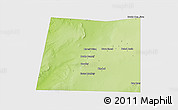 Physical 3D Map of Qansax Dheere, single color outside