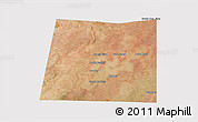 Satellite 3D Map of Qansax Dheere, cropped outside