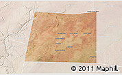 Satellite 3D Map of Qansax Dheere, lighten