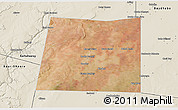 Satellite 3D Map of Qansax Dheere, shaded relief outside