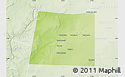 Physical Map of Qansax Dheere, lighten