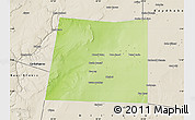 Physical Map of Qansax Dheere, shaded relief outside