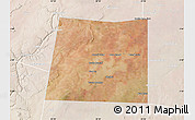 Satellite Map of Qansax Dheere, lighten