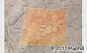 Satellite Map of Qansax Dheere, semi-desaturated