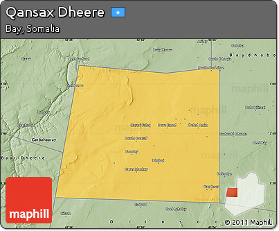 Savanna Style Map of Qansax Dheere