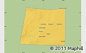 Savanna Style Map of Qansax Dheere, single color outside