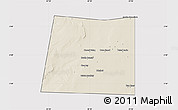 Shaded Relief Map of Qansax Dheere, cropped outside