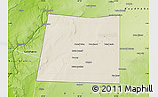 Shaded Relief Map of Qansax Dheere, physical outside