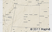 Shaded Relief Map of Qansax Dheere