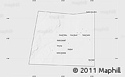 Silver Style Map of Qansax Dheere, single color outside