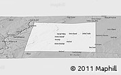 Gray Panoramic Map of Qansax Dheere