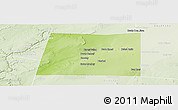 Physical Panoramic Map of Qansax Dheere, lighten