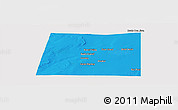 Political Panoramic Map of Qansax Dheere, cropped outside