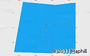 Political Simple Map of Qansax Dheere, single color outside