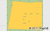 Savanna Style Simple Map of Qansax Dheere