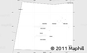 Silver Style Simple Map of Qansax Dheere