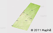 Physical 3D Map of Beled Xaawo (Bula-hawa), cropped outside