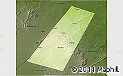 Physical 3D Map of Beled Xaawo (Bula-hawa), darken