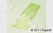 Physical 3D Map of Beled Xaawo (Bula-hawa), lighten