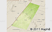 Physical 3D Map of Beled Xaawo (Bula-hawa), shaded relief outside
