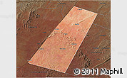 Satellite 3D Map of Beled Xaawo (Bula-hawa), darken