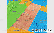 Satellite 3D Map of Beled Xaawo (Bula-hawa), political outside