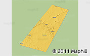 Savanna Style 3D Map of Beled Xaawo (Bula-hawa), single color outside