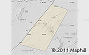 Shaded Relief 3D Map of Beled Xaawo (Bula-hawa), desaturated