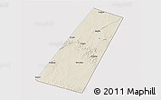 Shaded Relief 3D Map of Beled Xaawo (Bula-hawa), single color outside