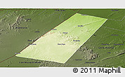 Physical Panoramic Map of Beled Xaawo (Bula-hawa), darken