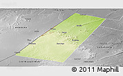 Physical Panoramic Map of Beled Xaawo (Bula-hawa), desaturated