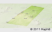 Physical Panoramic Map of Beled Xaawo (Bula-hawa), lighten