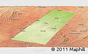 Physical Panoramic Map of Beled Xaawo (Bula-hawa), satellite outside